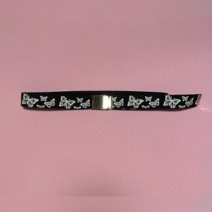 spread your wings butterfly belt (black/white)